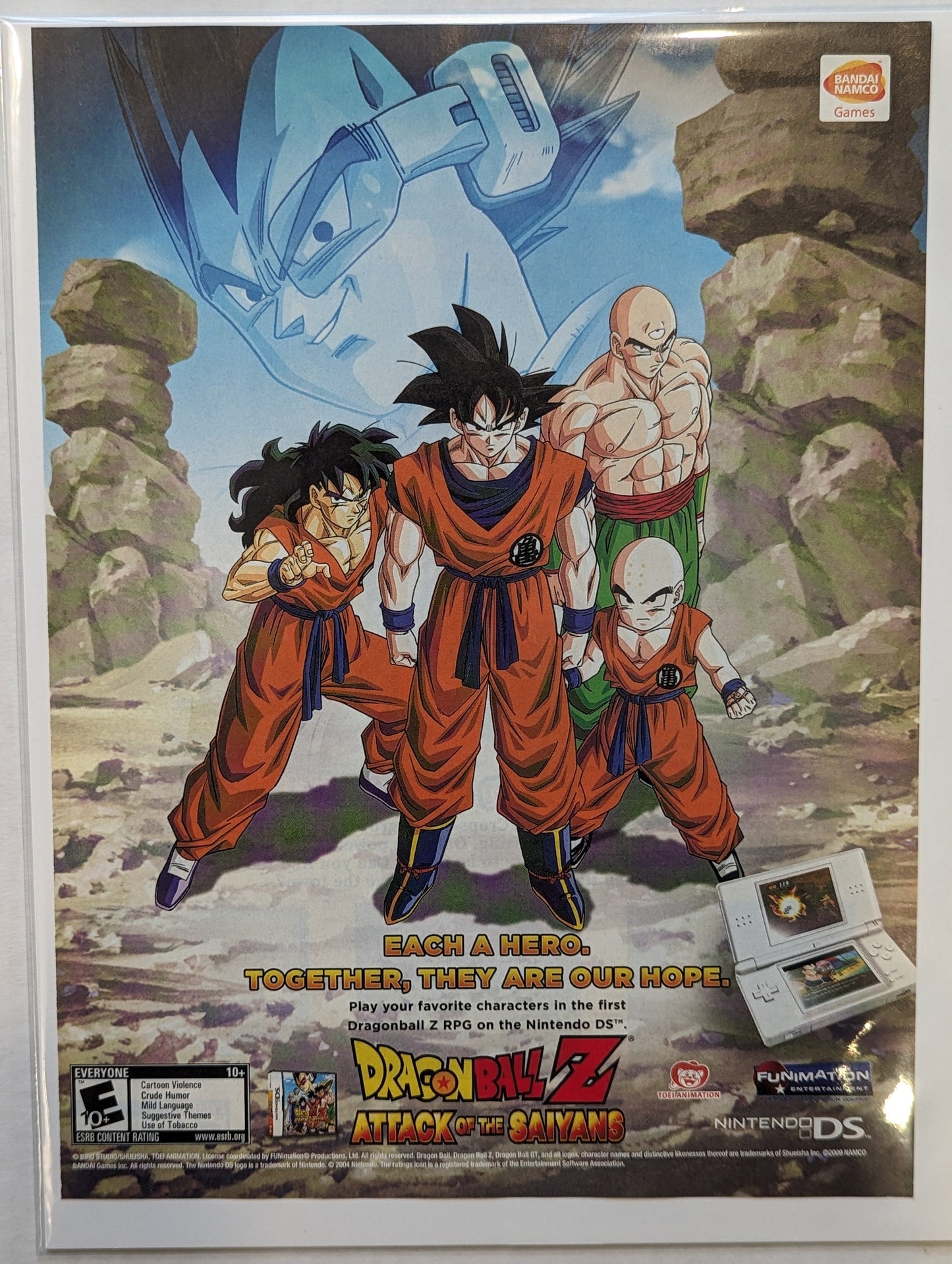 Vintage Gaming Print Ad: "Dragon Ball Z: Attack of the Saiyans"