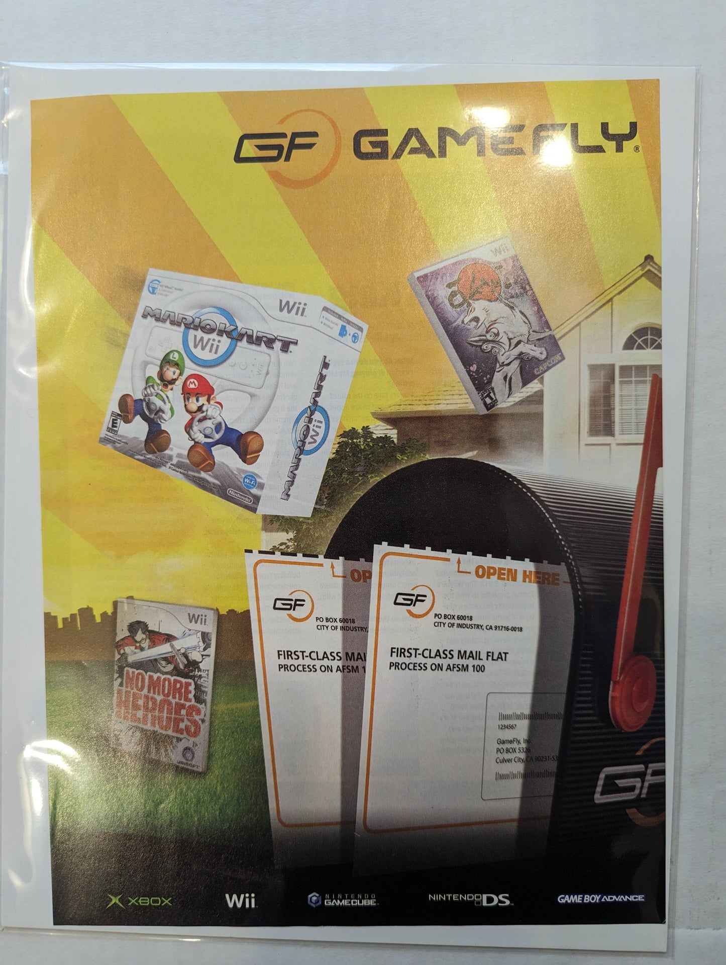 Vintage Gaming Print Ad: GameFly (Wii)