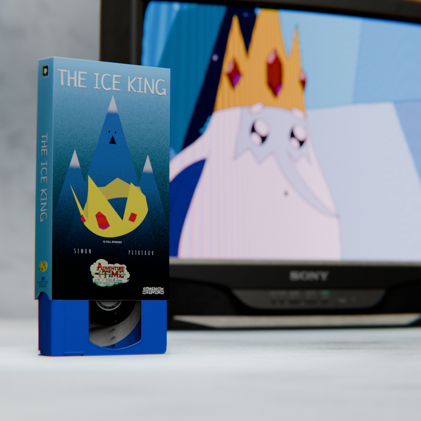 The Ice King- Custom VHS Tape - Adventure Time!